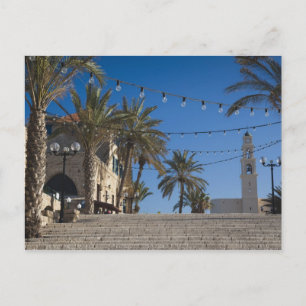 Israel, Tel Aviv, Jaffa, stairs, Old Jaffa Postcard