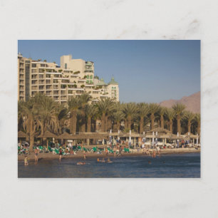 Israel, The Negev, Eilat, Red Sea beachfront 2 Postcard