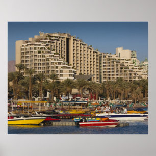 Israel, The Negev, Eilat, Red Sea beachfront 3 Poster