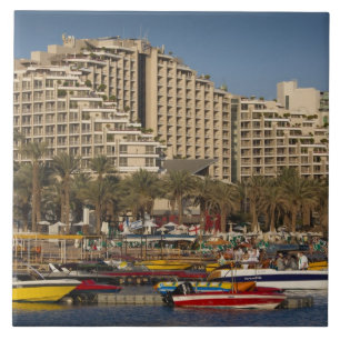 Israel, The Negev, Eilat, Red Sea beachfront 3 Tile