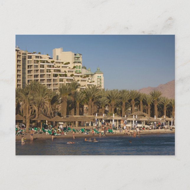 Israel, The Negev, Eilat, Red Sea beachfront Postcard (Front)