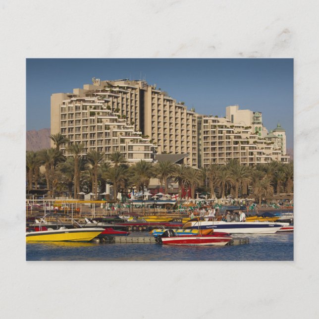 Israel, The Negev, Eilat, Red Sea beachfront Postcard (Front)