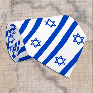 Israel Tie, business fashion & Israel Flag Tie