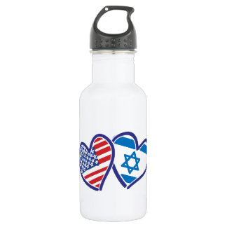 Israel USA Love 532 Ml Water Bottle