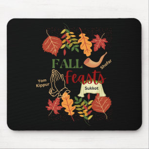 Israel Yisrael Fall Feasts Shofar Sukkot Yom Kippu Mouse Mat