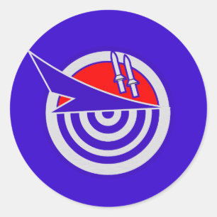 ISRAELI AIR FORCE SQUADRON CLASSIC ROUND STICKER