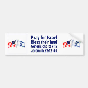Israeli & American flag collection Bumper Sticker