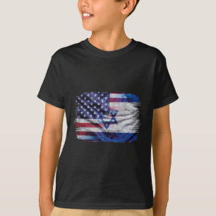 Israeli American Flag Pride Israel Usa For Women M T-Shirt
