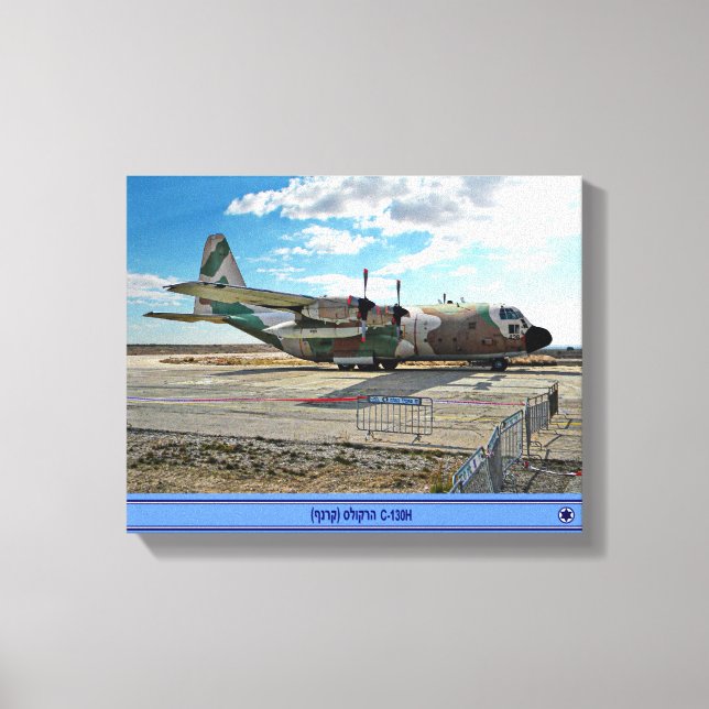 Israeli C-130H Karnaf Canvas Print (Front)