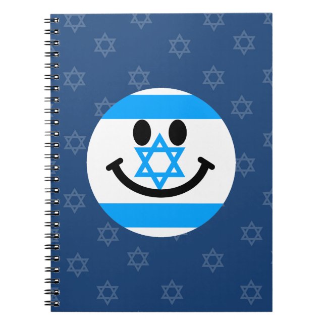 Israeli flag face notebook (Front)