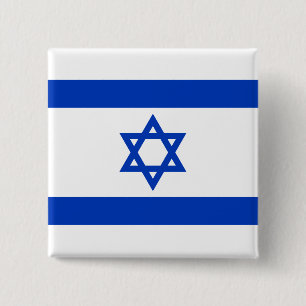 Israeli Flag (Israel) 15 Cm Square Badge