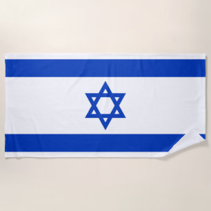 Israeli Flag (Israel) Beach Towel