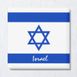 Israeli flag & Israel holiday/sports fans Magnet<br><div class="desc">Fridge Magnets: Israel & Jerusalem - love my country and Israeli flag holiday gifts</div>