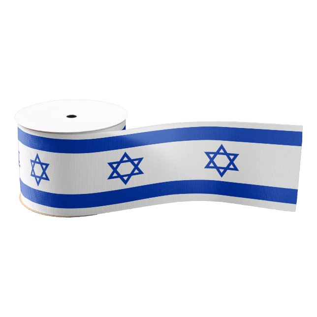 Israeli Flag & Israel travel, holiday/sports Grosgrain Ribbon (Spool)
