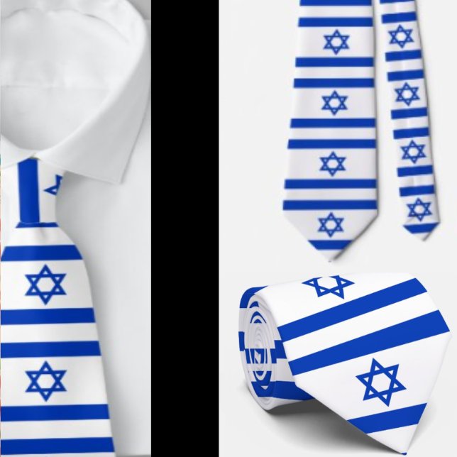 Israeli Flag Jewish Neck Tie (Creator Uploaded)