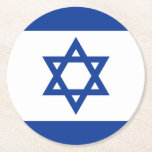 Israeli flag of Israel paper drink coasters<br><div class="desc">Israeli flag of Israel paper pulp cardboard drink coasters. Available in different shapes like square, heart or round shape. Great for bar mitzvah, bat mitzvah, pub, bar, cafe, restaurant, party, home, office and other places. Personalizable supplies and accessories for political party, politics, fans, countries, wedding, Birthday, business, company, event, festival,...</div>