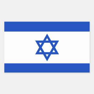 Israeli Flag Rectangular Sticker