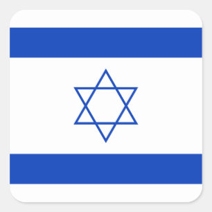 Israeli Flag Square Sticker