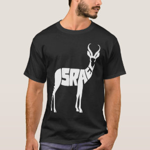 Israeli Gazelle Israel Word  Cute Animal T-Shirt