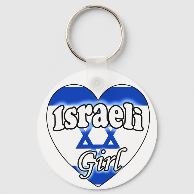 Israeli Girl Key Ring (Front)