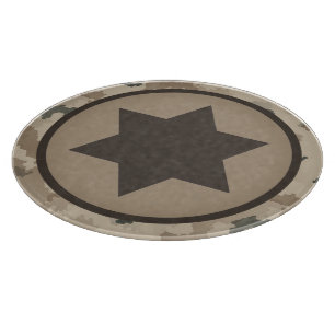 Israeli IAF Star of David Roundel - Desert Cutting Board