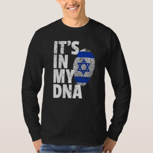 Israeli Israel Flag It's In My Dna Christmas  Coun T-Shirt