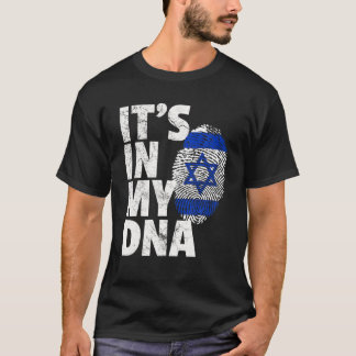 Israeli Israel Flag IT's IN MY DNA Christmas Gift T-Shirt
