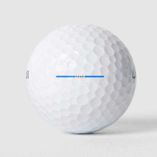 Israeli minimalistic flag golf balls (Front)