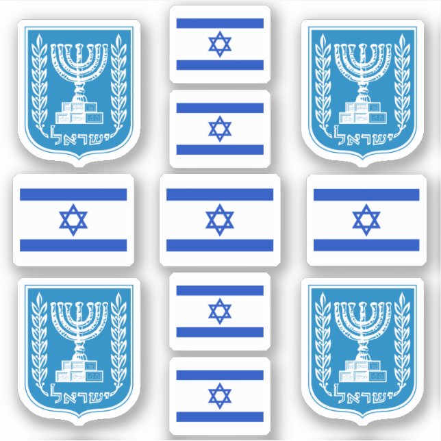 Israeli national symbols /emblem and flag (Front)