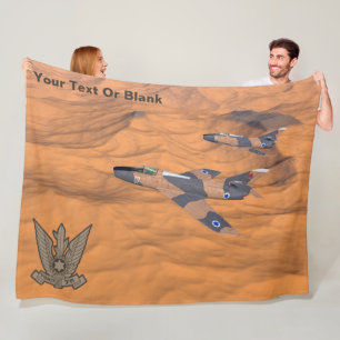 Israeli Super Mystères Over The Desert Fleece Blanket
