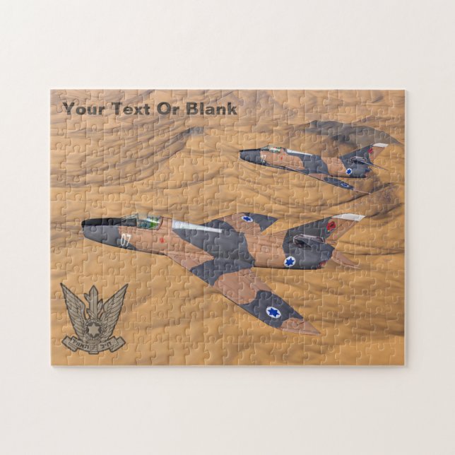 Israeli Super Mystères Over The Desert Jigsaw Puzzle (Horizontal)