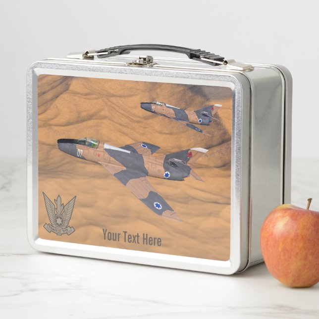 Israeli Super Mystères Over The Desert Metal Lunch Box (In Situ)