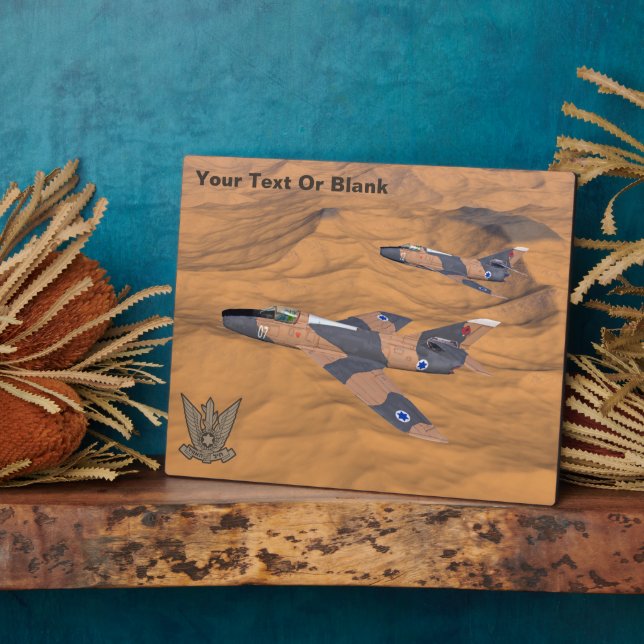 Israeli Super Mystères Over The Desert Plaque (Side)