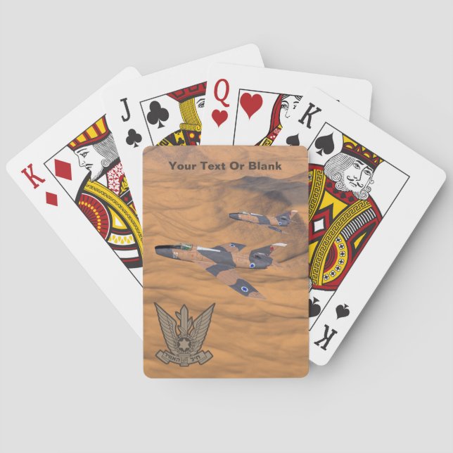 Israeli Super Mystères Over The Desert Playing Cards (Back)