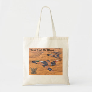 Israeli Super Mystères Over The Desert Tote Bag