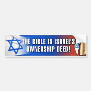 Israel's Ownership Deed Bumper Sticker