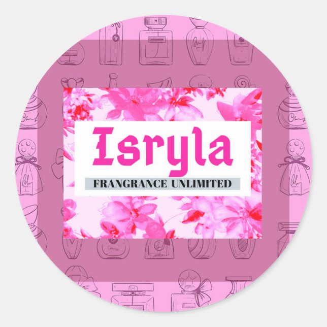 Isryla Fragrance Unlimited Classic Round Sticker (Front)