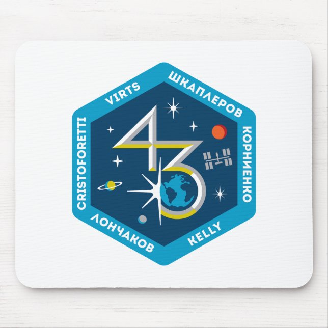 ISS Crews:  Expedition 43 Mouse Mat (Front)