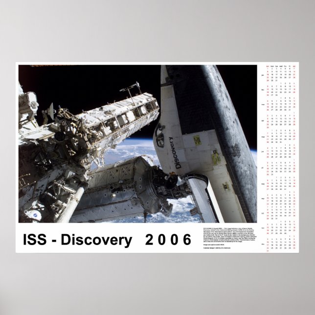 ISS-Discovery 2006 Calendar Poster (Front)