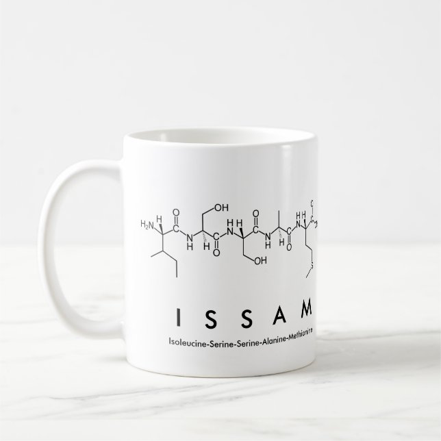 Issam peptide name mug (Left)