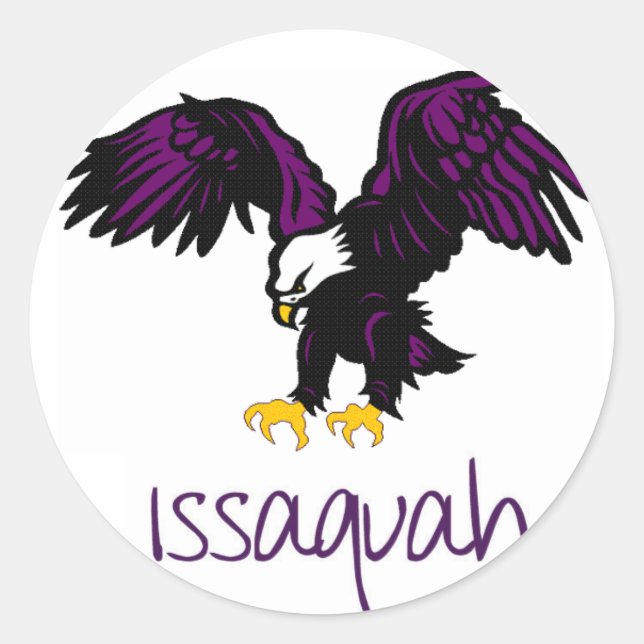 Issaquah Eagles Classic Round Sticker (Front)