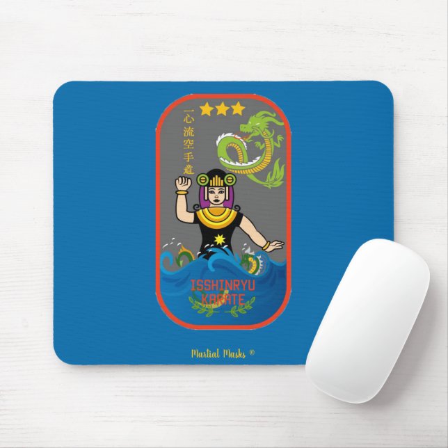 Isshin Ryu Logo Mouse Mat (With Mouse)