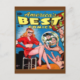 Issue 25 Best Superhero Comic America Postcard