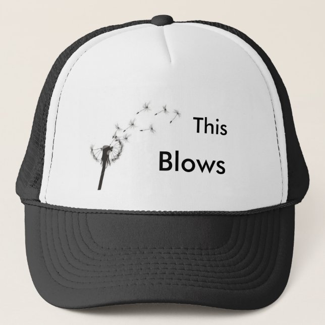 ist2_3431042_blow_dandelion, This, Blows Trucker Hat (Front)