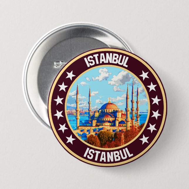 Istanbul                                           7.5 cm round badge (Front & Back)