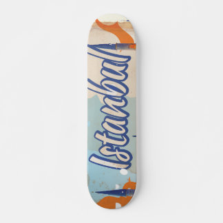 Istanbul Aya Sophia Mosque vintage travel poster Skateboard