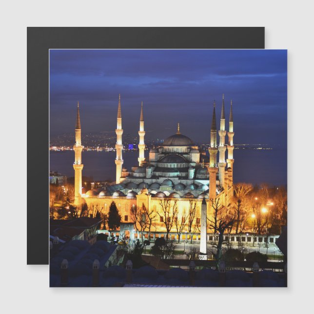 Istanbul Blue Mosque Night Scenery Premium Travel  (Front/Back)