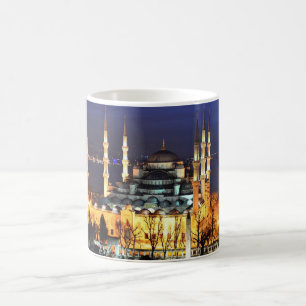 Istanbul Blue Mosque Night Scenery Premium Travel  Coffee Mug
