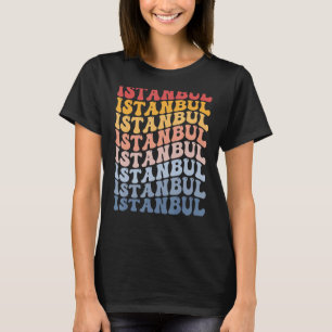 Istanbul City Groovy Retro T-Shirt