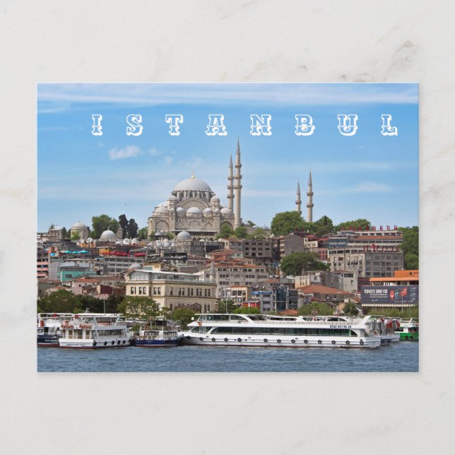 Istanbul. Cityscape. Postcard (Front)